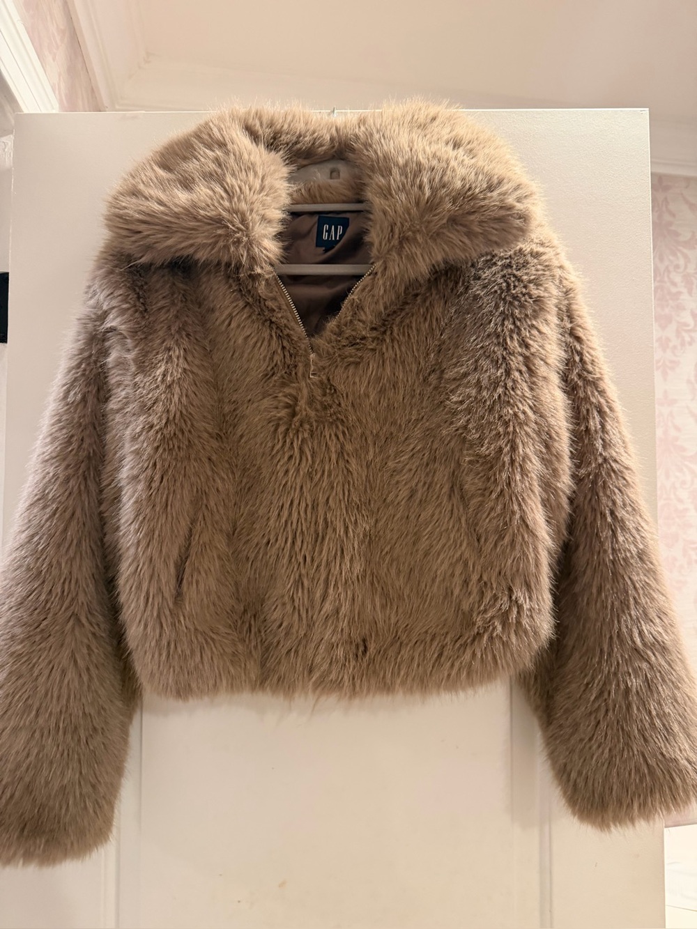 GAP Faux Fur Cropped Jacket